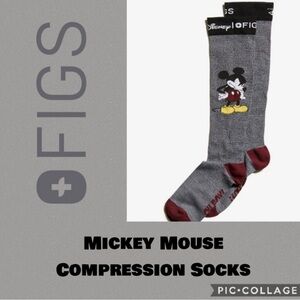 FIGS Mickey Mouse Oh Boy! Sock NWOT Medium
